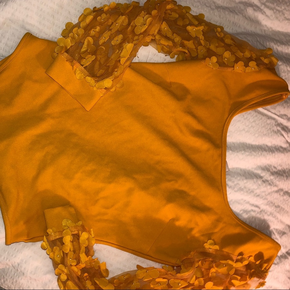 Mustard bodysuit